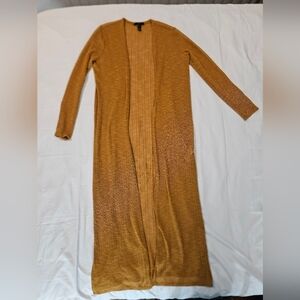 Forever 21 Mustard Knit Cardigan
